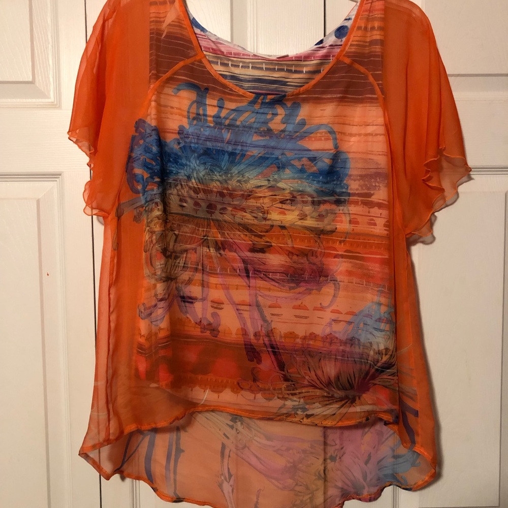 Cato Tank Top With Sheer Covering